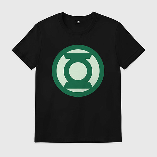 Мужская футболка Green lantern logo / Черный – фото 1