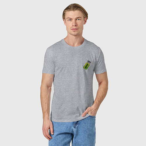 Мужская футболка Активатор из Субстанции - мини / Меланж – фото 3