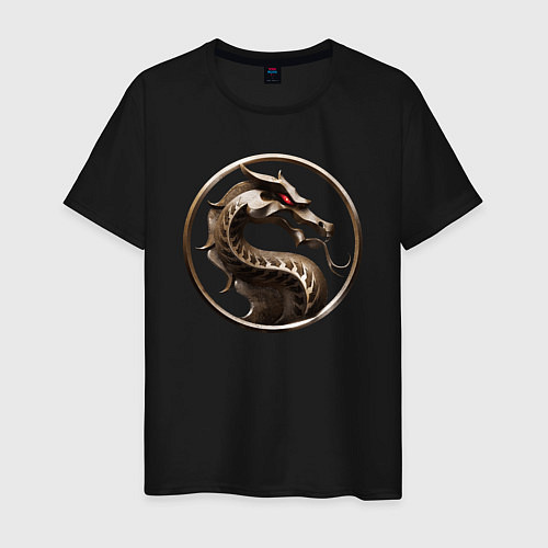 Мужская футболка Mortal kombat movie logo / Черный – фото 1