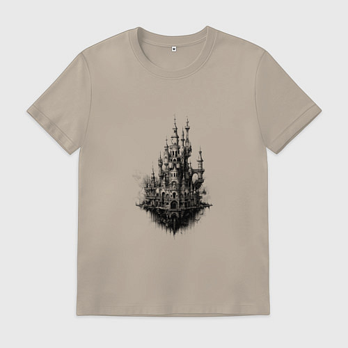 Мужская футболка Небесный замок / Миндальный – фото 1