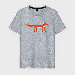 Футболка хлопковая мужская Funny fox, цвет: меланж