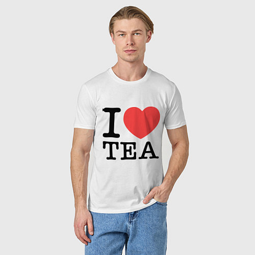 Мужская футболка I love tea / Белый – фото 3