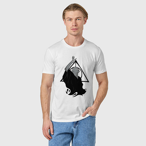 Мужская футболка Лорд Волан-де-Морт и Дары смерти / Белый – фото 3