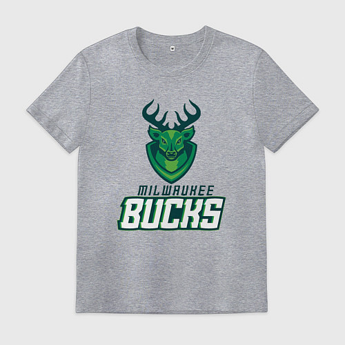 Мужская футболка Milwaukee Bucks NBA / Меланж – фото 1