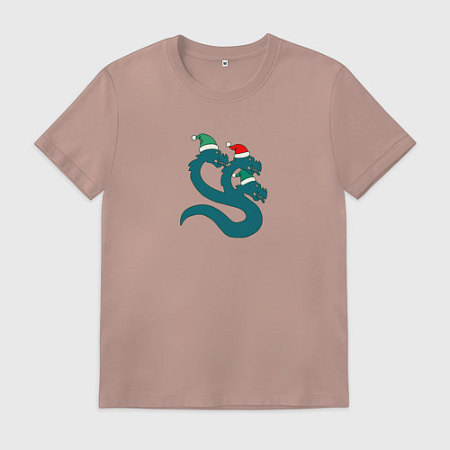 Мужская футболка Альфа легион гидра рождество / Пыльно-розовый – фото 1