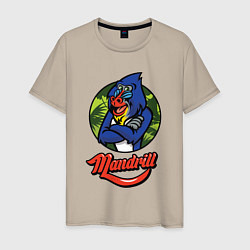 Футболка хлопковая мужская Mandrill, цвет: миндальный