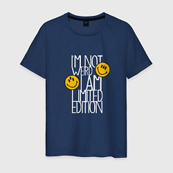 Футболка хлопковая мужская I am limited edition, цвет: тёмно-синий