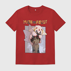 Футболка хлопковая мужская Made in Abyss - Reg and Faputa, цвет: красный
