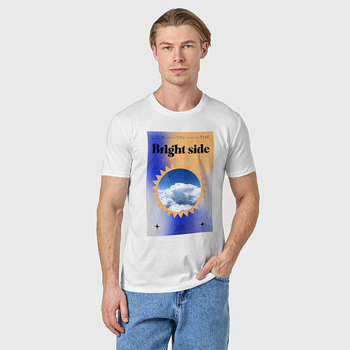 Мужская футболка Светлая сторона / Белый – фото 3