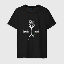 Футболка хлопковая мужская Depeche Mode - Exciter merch, цвет: черный