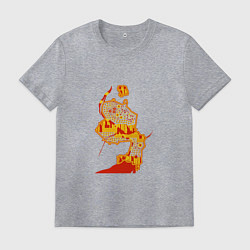 Футболка хлопковая мужская НСК, цвет: меланж