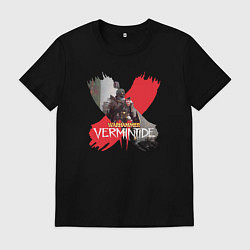 Футболка хлопковая мужская Vermintide 2 - Markus Kruber из Warhammer, цвет: черный