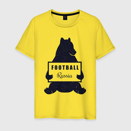 Мужская футболка Bear football / Желтый – фото 1