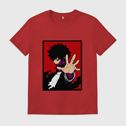 Футболка хлопковая мужская Моя геройская академия Dabi, цвет: красный