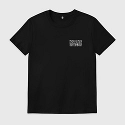 Футболка хлопковая мужская Моя земля - мои правила, цвет: черный