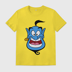 Футболка хлопковая мужская Аладдин - Джинни, цвет: желтый