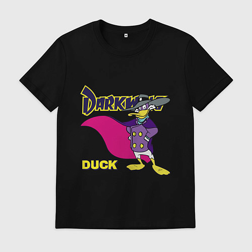 Мужская футболка Чёрный плащ - Кряк Лапчатый / Черный – фото 1