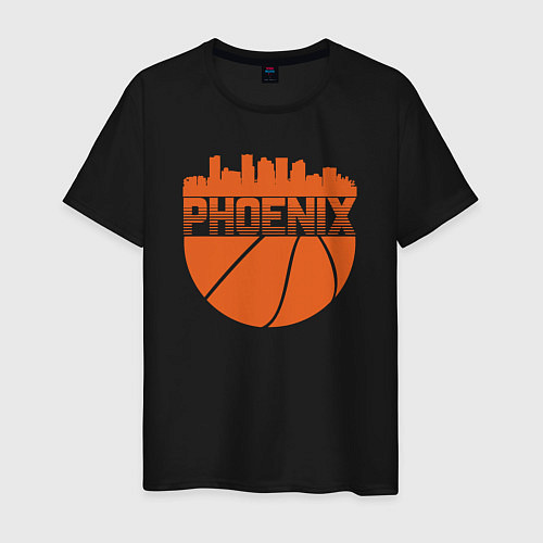 Мужская футболка Phoenix basketball / Черный – фото 1