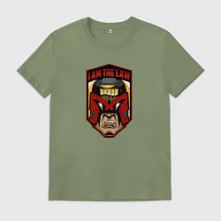 Футболка хлопковая мужская Dredd, цвет: авокадо