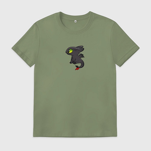 Мужская футболка Ночная фурия пара для дневной / Авокадо – фото 1