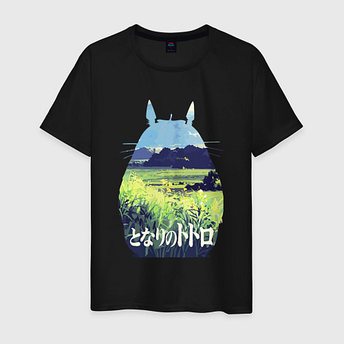 Мужская футболка Nature Totoro / Черный – фото 1