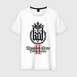 Футболка хлопковая мужская Kingdom Come Deliverance 2, цвет: белый