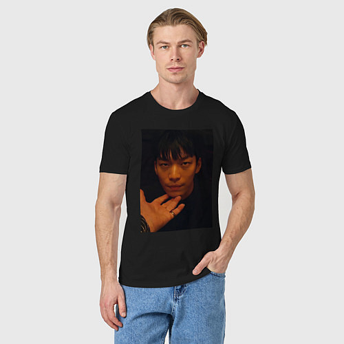 Мужская футболка Игра в кальмара Хван Чон-Хо / Черный – фото 3