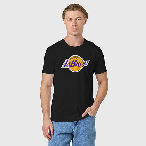 Мужская футболка LaBron Lakers / Черный – фото 3