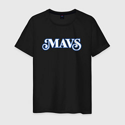 Футболка хлопковая мужская Mavs, цвет: черный