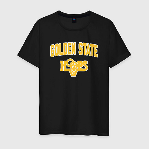 Мужская футболка Golden State hoops / Черный – фото 1