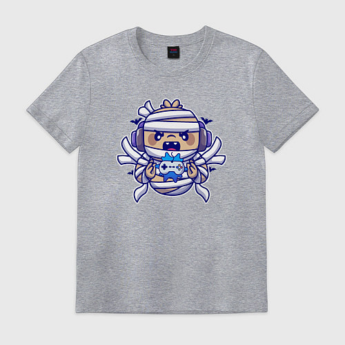 Мужская футболка Маленький геймер / Меланж – фото 1