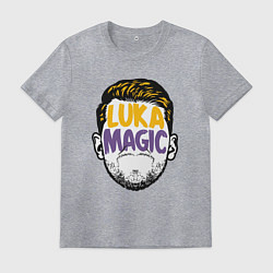 Футболка хлопковая мужская Luka magic face, цвет: меланж