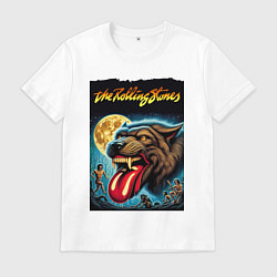 Футболка хлопковая мужская The Rolling Stones - the beginning, цвет: белый
