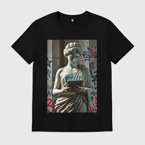 Мужская футболка Стрит арт и античность / Черный – фото 1