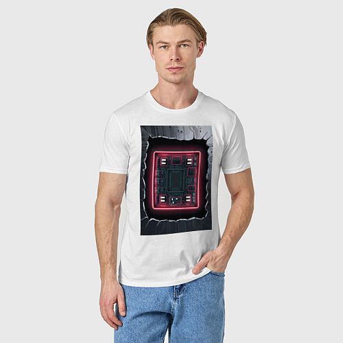 Мужская футболка Что внутри / Белый – фото 3