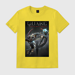 Футболка хлопковая мужская Quake champions - NYX and Sorlag, цвет: желтый
