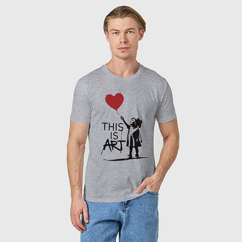 Мужская футболка Это искусство / Меланж – фото 3