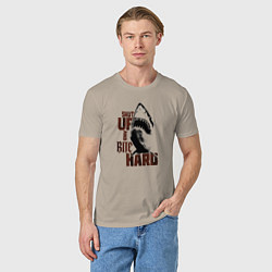 Футболка хлопковая мужская Shark threshold, цвет: миндальный — фото 2