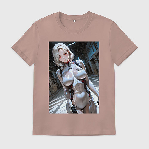 Мужская футболка Девушка-наемница / Пыльно-розовый – фото 1