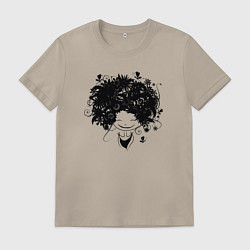 Футболка хлопковая мужская Spring girl, цвет: миндальный