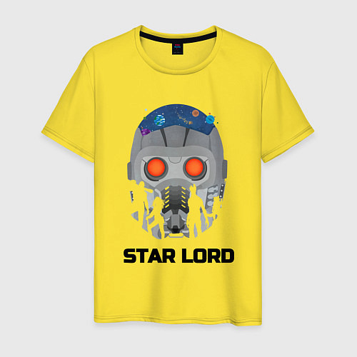 Мужская футболка Star lord / Желтый – фото 1