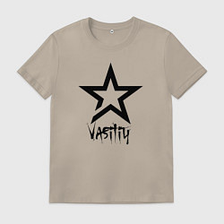 Футболка хлопковая мужская Vasiliy - star, цвет: миндальный