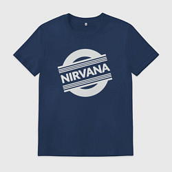 Футболка хлопковая мужская Rock Nirvana, цвет: тёмно-синий