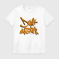 Футболка хлопковая мужская Dunk master, цвет: белый