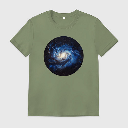 Мужская футболка Спиральная галактика / Авокадо – фото 1