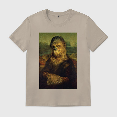 Мужская футболка Чубакка - Мона Лиза / Миндальный – фото 1