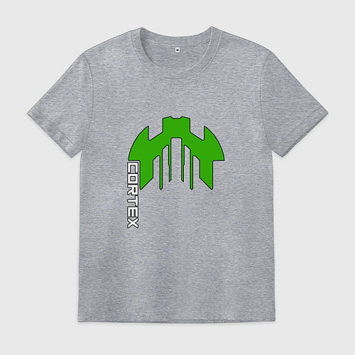 Мужская футболка Cortex зелёный aneurism iv / Меланж – фото 1