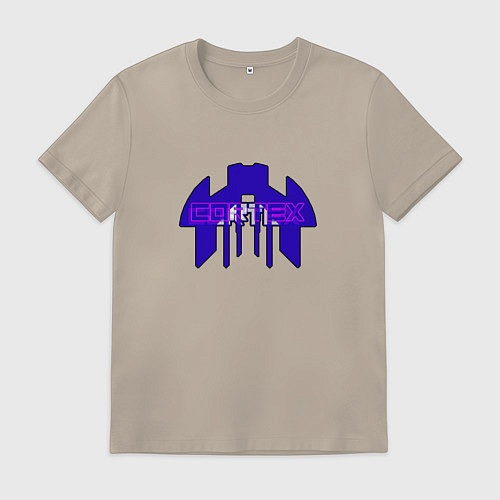 Мужская футболка Cortex фиолетовый aneurism iv / Миндальный – фото 1