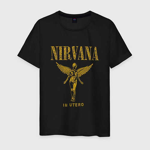 Мужская футболка Nirvana retro / Черный – фото 1