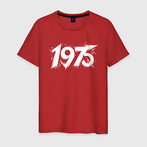 Мужская футболка Динамичный 1975 / Красный – фото 1